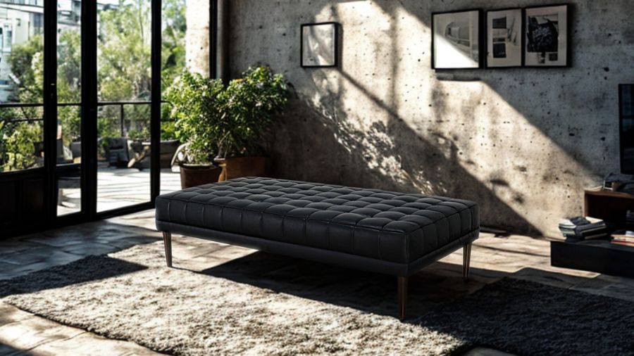 ソファ ソファー 革 レザー 本革 ベンチタイプ アイランドソファ 3人掛けソファ ダイニングソファ ラウンジソファ コンパクト ローソファ ローバック 応接ソファ シンプル オフィス 待合室 ロビー  Quadro Panca クアドロ パンカ 幅160cm 本革 半革 厚革1.5mm厚