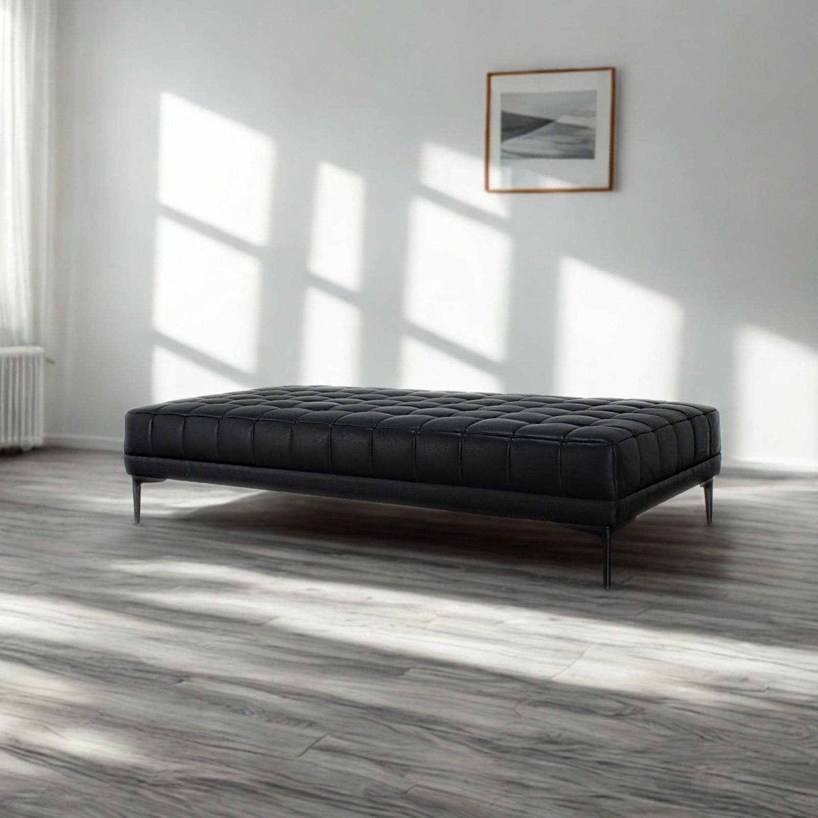 ソファ ソファー 革 レザー 本革 ベンチタイプ アイランドソファ 3人掛けソファ ダイニングソファ ラウンジソファ コンパクト ローソファ ローバック 応接ソファ シンプル オフィス 待合室 ロビー  Quadro Panca クアドロ パンカ 幅160cm 本革 半革 厚革1.5mm厚