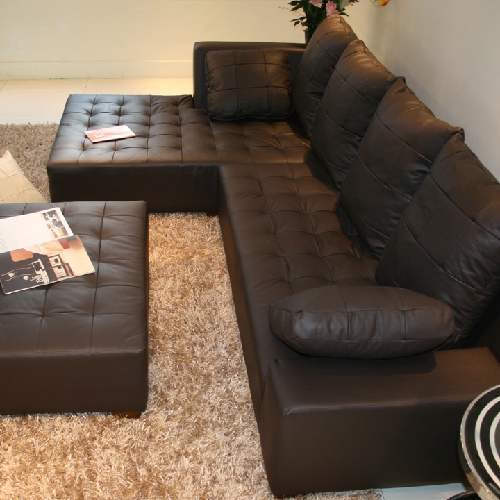 ソファ ソファー 革 レザー 本革 カウチソファ 3人掛けソファ ワイド 大型 コーナー L字 ローバック シンプル モダン オットマン付き Sogno di Lusso-246 リラックス ソーニョ デ ルッソ 幅246cm 本革 半革 厚革1.5mm厚