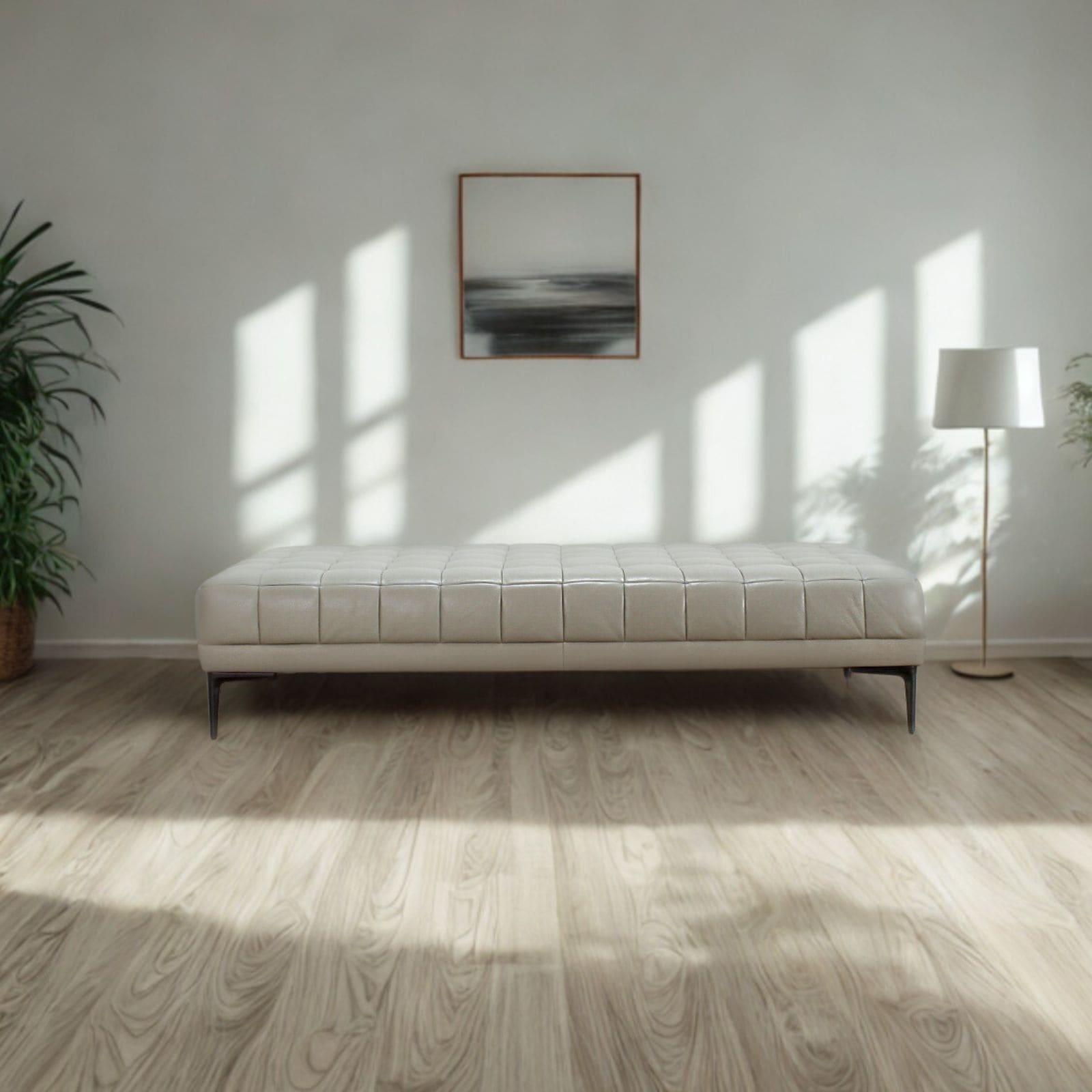 ソファ ソファー 革 レザー 本革 ベンチタイプ アイランドソファ 3人掛けソファ ダイニングソファ ラウンジソファ コンパクト ローソファ ローバック 応接ソファ シンプル 会議室 オフィス 待合室 ロビー  Quadro Panca クアドロ パンカ 幅160cm 本革 半革 1mm厚