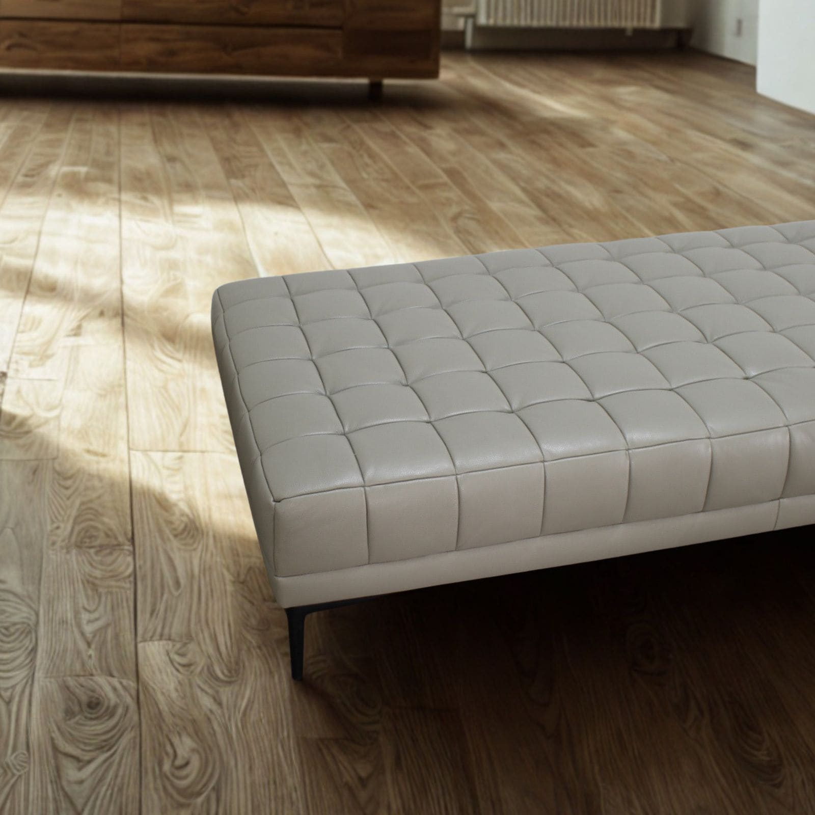 ソファ ソファー 革 レザー 本革 ベンチタイプ アイランドソファ 3人掛けソファ ダイニングソファ ラウンジソファ コンパクト ローソファ ローバック 応接ソファ シンプル 会議室 オフィス 待合室 ロビー  Quadro Panca クアドロ パンカ 幅160cm 本革 半革 1mm厚