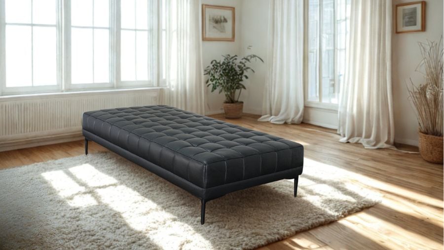 ソファ ソファー 革 レザー 本革 ベンチタイプ アイランドソファ 3人掛けソファ ダイニングソファ ラウンジソファ コンパクト ローソファ ローバック 応接ソファ シンプル 会議室 オフィス 待合室 ロビー  Quadro Panca クアドロ パンカ 幅160cm 本革 半革 1mm厚