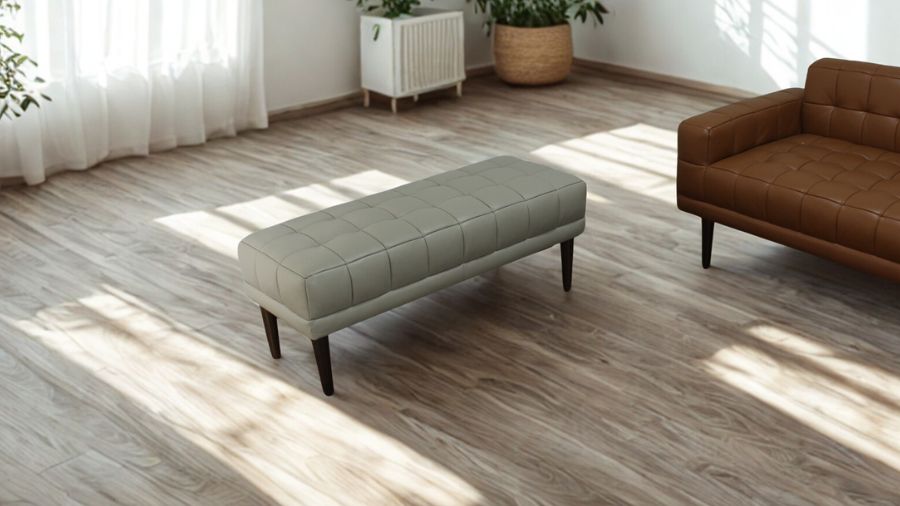 ソファ ソファー 革 レザー 本革 ベンチタイプ アイランドソファ 2人掛けソファ オットマン ダイニングソファ ラウンジソファ コンパクト ローソファ 応接ソファ シンプル 会議室 オフィス 待合室 ロビー  Quadro Panca クアドロ パンカ 幅108cm 本革 半革 1mm厚