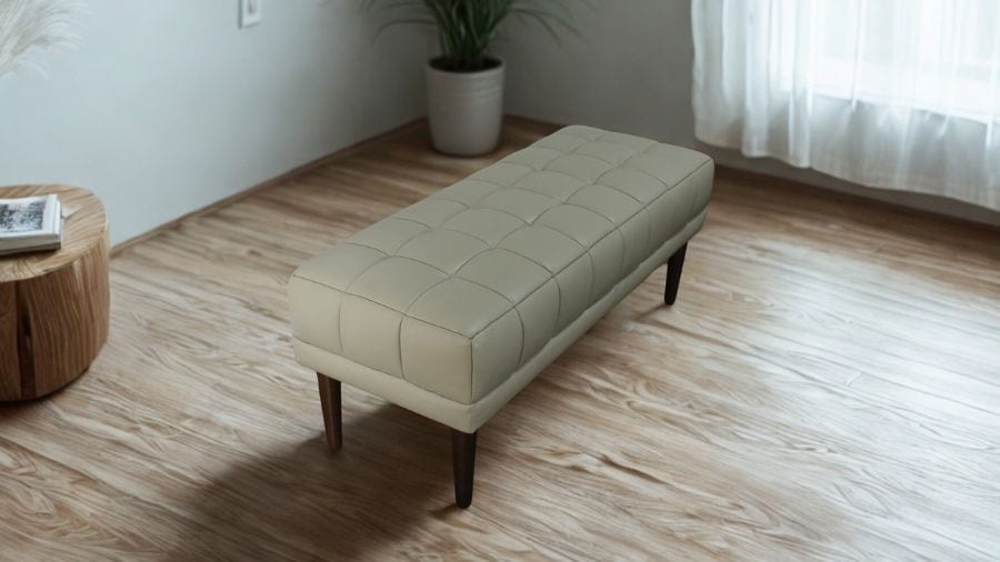 ソファ ソファー 革 レザー 本革 ベンチタイプ アイランドソファ 2人掛けソファ オットマン ダイニングソファ ラウンジソファ コンパクト ローソファ 応接ソファ シンプル 会議室 オフィス 待合室 ロビー  Quadro Panca クアドロ パンカ 幅108cm 本革 半革 1mm厚