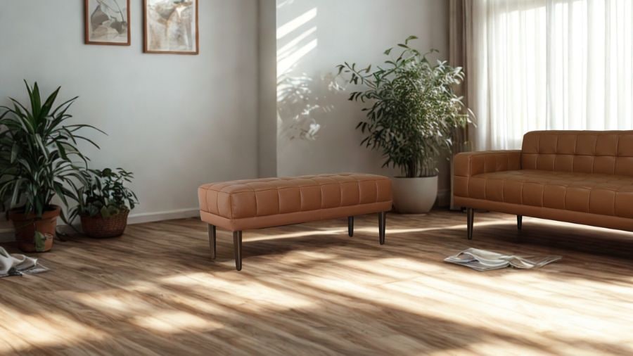 ソファ ソファー 革 レザー 本革 ベンチタイプ アイランドソファ 2人掛けソファ オットマン ダイニングソファ ラウンジソファ コンパクト ローソファ 応接ソファ シンプル 会議室 オフィス 待合室 ロビー  Quadro Panca クアドロ パンカ 幅108cm 本革 半革 厚革1.5mm厚