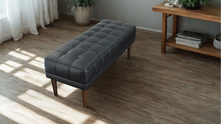 ソファ ソファー 革 レザー 本革 ベンチタイプ アイランドソファ 2人掛けソファ オットマン ダイニングソファ ラウンジソファ コンパクト ローソファ 応接ソファ シンプル 会議室 オフィス 待合室 ロビー  Quadro Panca クアドロ パンカ 幅108cm 本革 半革 厚革1.5mm厚