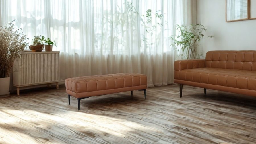 ソファ ソファー 革 レザー 本革 ベンチタイプ アイランドソファ 2人掛けソファ オットマン ダイニングソファ ラウンジソファ コンパクト ローソファ 応接ソファ シンプル 会議室 オフィス 待合室 ロビー  Quadro Panca クアドロ パンカ 幅108cm 本革 半革 厚革1.5mm厚