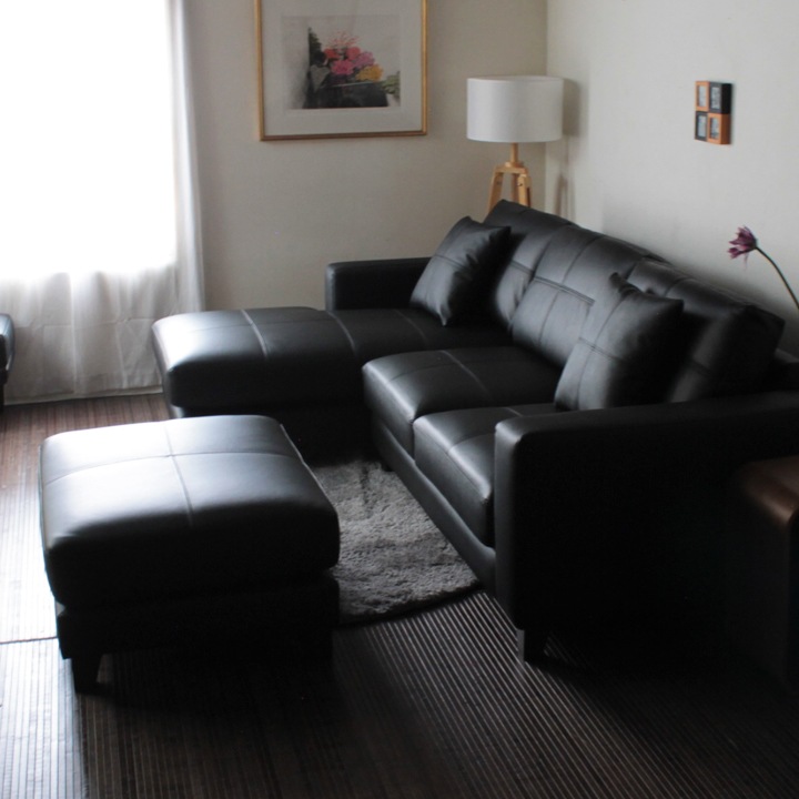 ソファー 革 レザー ソファ 本革 カウチソファ 3人掛けソファ ワイド 大型 大きい カウチ コーナー L字 ローバック シンプル 3シート 黒 ブラック Lelax Vivace-250 リラックス ヴィヴァーチェ 幅250cm 本革 半革 本革1mm厚