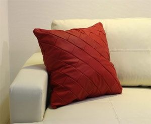 クッション  イタリア製 本皮 本皮 総革 革 総皮 皮 座布団 背当て ソファ ソファー シート 本革 本皮 cu2-55-880 レッド  ソファ おすすめ 家具 北欧 インテリア おしゃれ