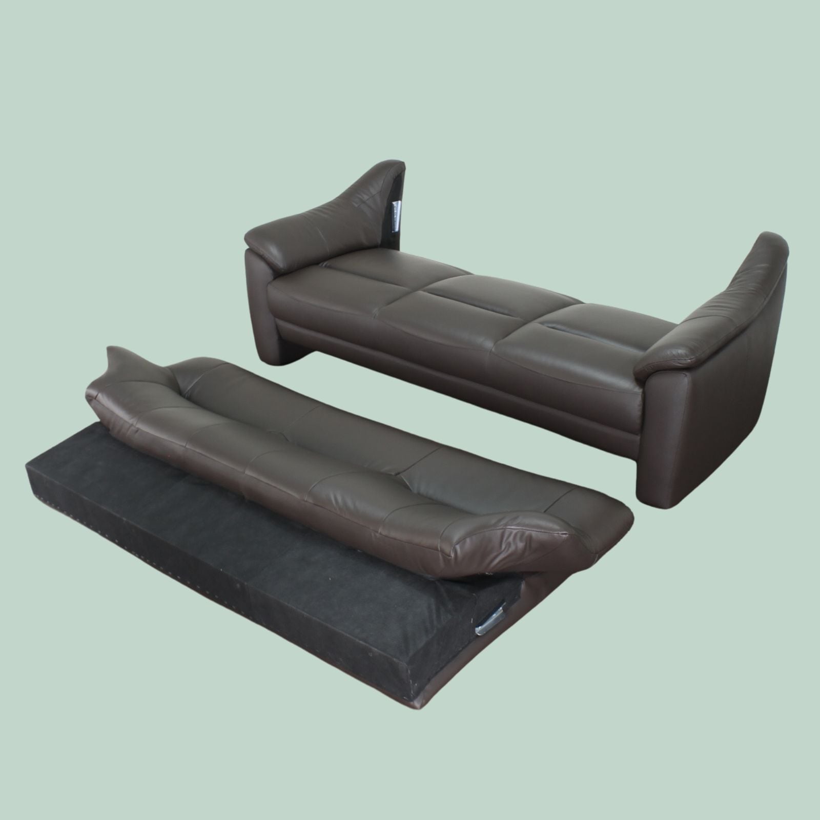 ソファ 革 レザー 本革 3人掛けソファ ワイド 3人掛け ハイバック コンパクト シンプル モダン リビング ダイニング Aurora アウローラ 選べる全7サイズ 幅188cm/178cm 本革1mm厚 半革【シート奥行き:奥浅タイプ】