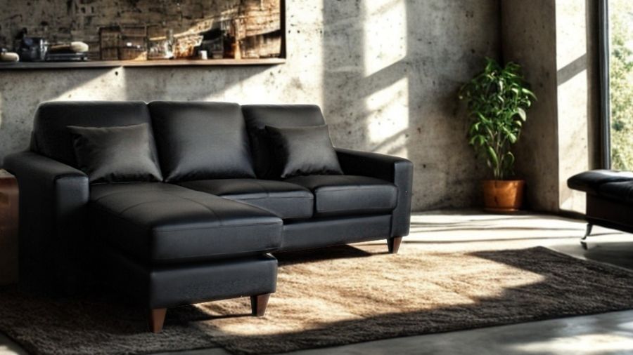 ソファー 革 レザー ソファ 本革 カウチソファ 3人掛けソファ コンパクト コーナー L字 ローバック 3シート シンプル モダン ポケットコイル ブラック Lelax Valencia-C リラックス バレンシア 幅198cm 本革 総革 1mm厚