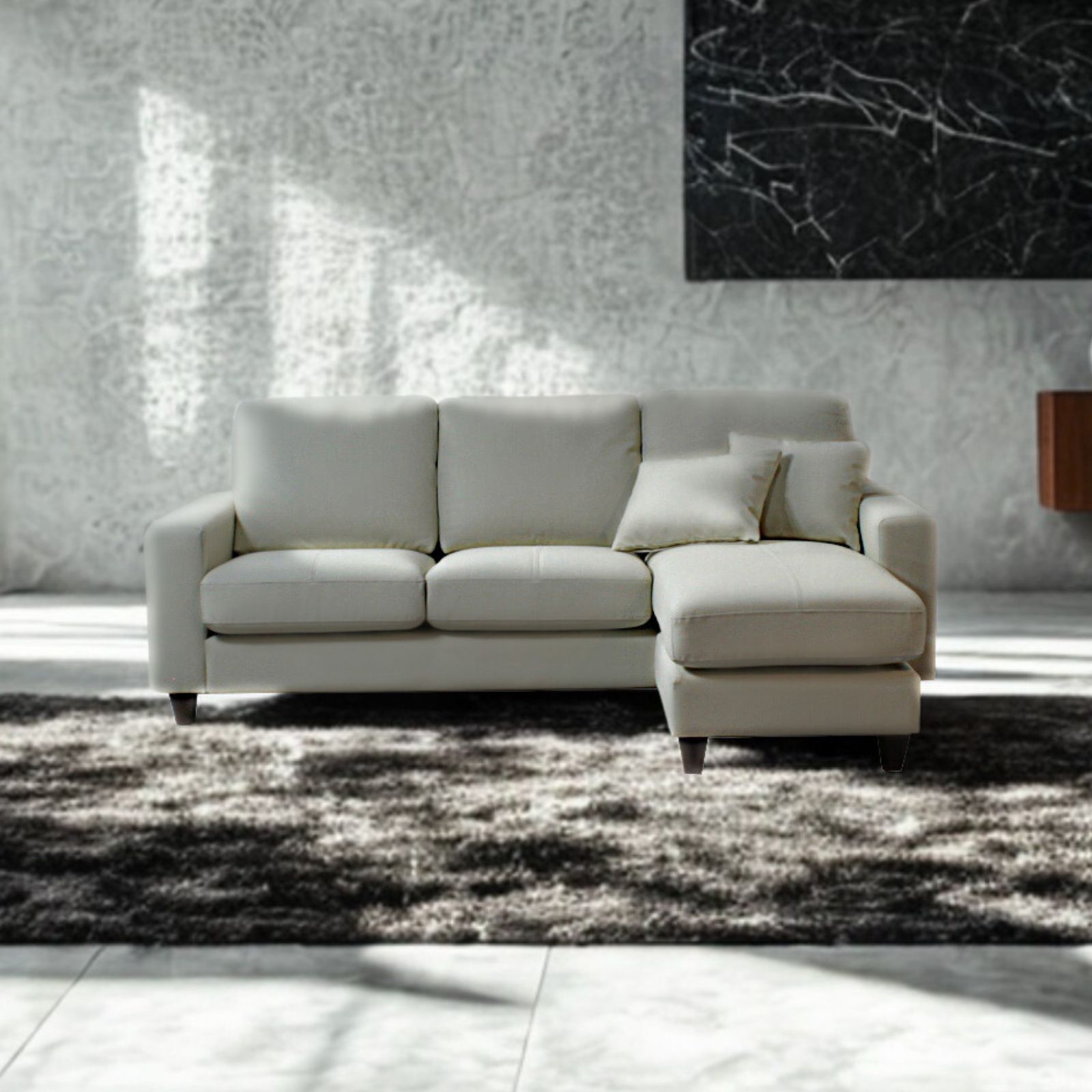 ソファー 革 レザー ソファ 本革 カウチソファ 3人掛けソファ コンパクト コーナー L字 ローバック 3シート シンプル モダン ポケットコイル ブラック Lelax Valencia-C リラックス バレンシア 幅198cm 本革 総革 1mm厚