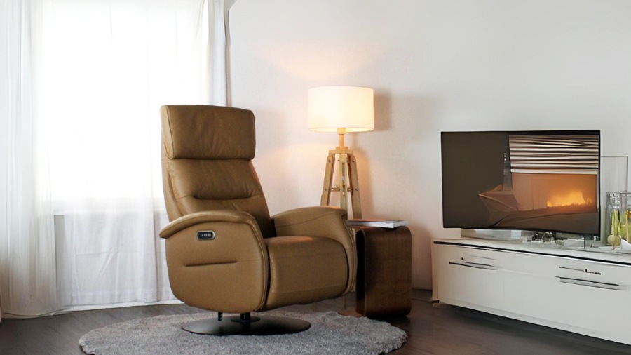 本革 リクライニングチェア パーソナルソファ 一人掛け 1人用 ハイバック 回転 2モーター トープ おしゃれ 北欧 モダン リビング 書斎 リラックス 映画鑑賞 読書 高級感 父の日 敬老の日 【Eleonora リラックス エレオノーラ  幅75cm 本革1mm厚 LELAX】