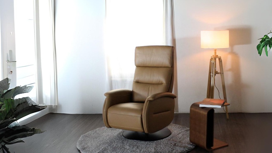 本革 リクライニングチェア パーソナルソファ 一人掛け 1人用 ハイバック 回転 2モーター トープ おしゃれ 北欧 モダン リビング 書斎 リラックス 映画鑑賞 読書 高級感 父の日 敬老の日 【Eleonora リラックス エレオノーラ  幅75cm 本革1mm厚 LELAX】