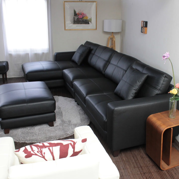 ソファ ソファー 革 レザー 本革 カウチソファ 4人掛けソファ ワイド