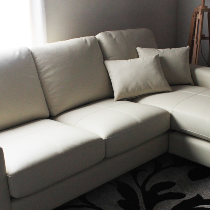 ソファー 革 レザー ソファ 本革 カウチソファ 3人掛けソファ コンパクト コーナー L字 ローバック 3シート シンプル モダン ポケットコイル 白 ホワイト Lelax Valencia-C リラックス バレンシア 幅198cm 本革 半革 1mm厚