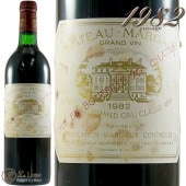 ��٥����ͭ 1982 ����ȡ� �ޥ르�� �ץ�ߥ� ����� ����� ����å���ɥå� 1�� �ż� �֥磻�� �ɸ� �ե�ܥǥ� 750ml Chateau Margaux 1er Grand Cru Classe Medoc