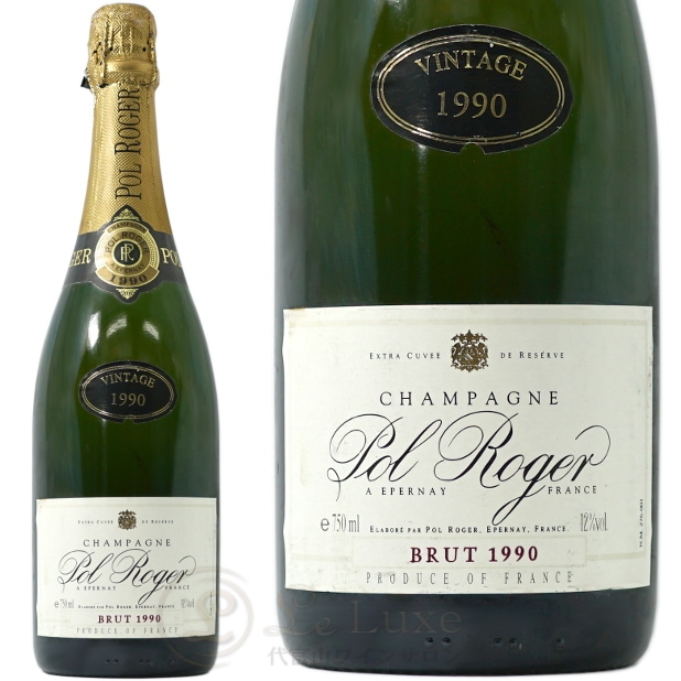 ポル ロジェ ブリュット ヴィンテージ 1990<br>シャンパン 白 辛口