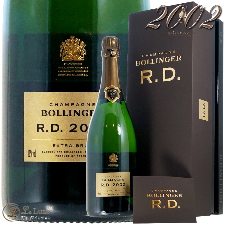 2002  ǥ ܥ󥸥 ե ܥå ѥ ˢ  Ȣ 750ml  ǡ Bollinger R.D Gife box