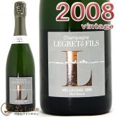 �륰�졦�����ե��� �ߥ쥸��[2008]<br>�����ѥ�/�ɸ�/�� [750ml]<br><br>Legret & Fils Millesime 2008