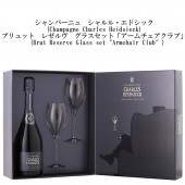 ���饹���å� ���������������� ������ ���ɥ��å� �֥��å� �쥼��� NV ������  ���ե� �ܥå��� �����ѥ� �� �ɸ� 750ml Charles Heidsieck Glass set 