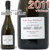 ���������� �������˥� ���쥯����� 2011 ������<br>�ɥ�� ����� �����ѥ� �� �ɸ� 750ml<br><br>Dhondt Grellet<br>Vieilles Vignes Selecciones Blanc de Blancs<br>ler Cru Extra Brut Millesime 2011