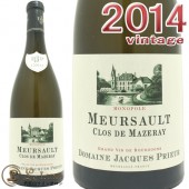 ����å� �ץꥦ����<br>��륽�� ���� �� �ޥ��졼 ��Υݡ��� 2014<br>������ ��磻�� �ɸ� 750ml<br><br>Domaine Jacques Prieur<br>Meursault Clos de Mazeray Monopole 2014
