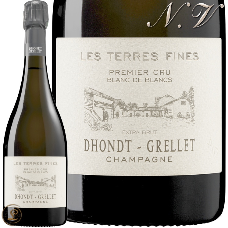 NV �� �ơ��� �ե����� �ɥ�� ����� ������ �����ѥ� �ɸ� �� 750ml Dhondt Grellet Les Terres Fines