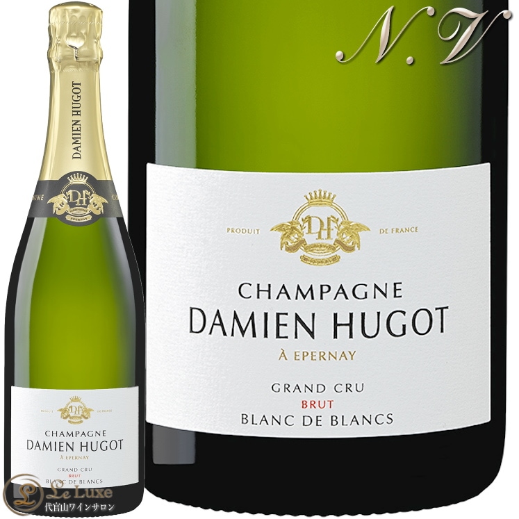 NV �֥��å� �֥�� �� �֥�� ���ߥ��� ������ ������ �����ѥ� �ɸ� �� 750ml Damien Hugot Brut Blanc de Blancs