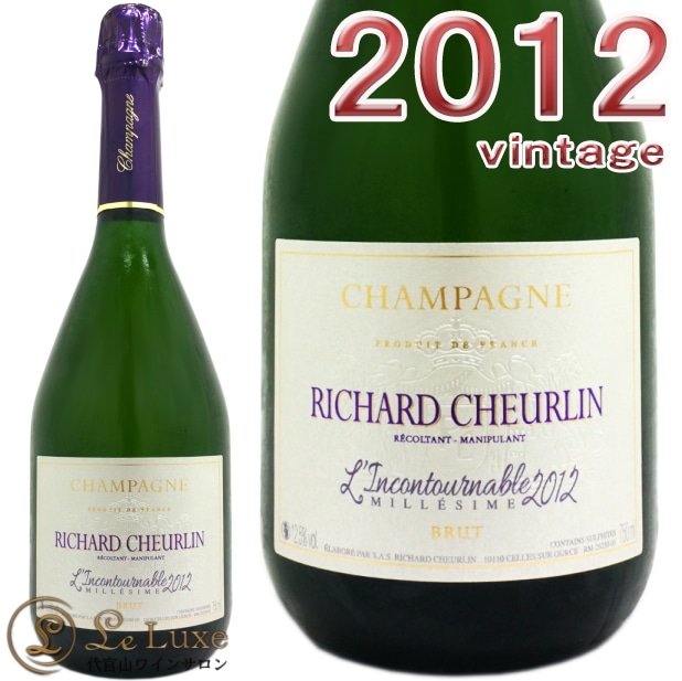 ꥷ㡼 ֥å 󥳥ȥʡ֥ 2012 ѡ˥ ˢ ɸ  750mlRichard CheurlinBrut l'Incontournable Millesime