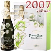 2007 �٥� ���ݥå� �֥�� �ڥꥨ ���奨 ���饹���å� ���եȥܥå��� �����ѥ� �ɸ� �� 750ml Perrier Jouet Belle Epoque gift pack 2007 Gift Set With Two Flutes