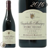 2016 �����ܡ��� �ߥ奸�ˡ� �ץ�ߥ� ����� �� ���� ��ɥ� �Х��� ������ �֥磻�� �ɸ� 750ml Domaine Hudelot Baillet Chambolle Musigny 1er Cru Les Cras