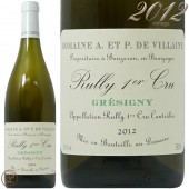 2012 ���꡼ �ץ�ߥ� ����� ���쥷�ˡ� �֥�� �ɥ᡼�� �� �����졼�� ������ ��磻�� �ɸ� 750ml ���쥺���� ���쥸�ˡ� Domaine de Villaine Rully 1er Cru Gresigny Blanc