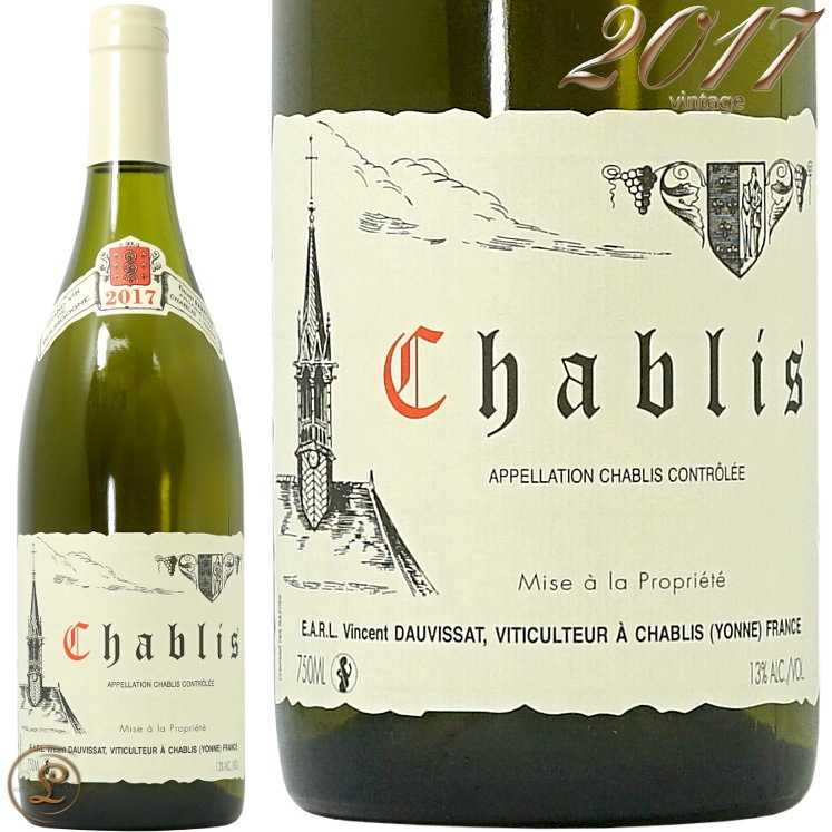2017 ����֥� �����󥵥� �ɡ������� ������ ��磻�� �ɸ� 750ml Vincent Dauvissat Chablis