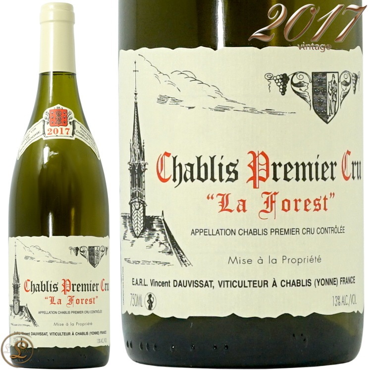 2017 ����֥� �ץ�ߥ� ����� �� �ե��� �����󥵥� �ɡ������� ������ ��磻�� �ɸ� 750ml Vincent Dauvissat Chablis 1er Cru La Foret