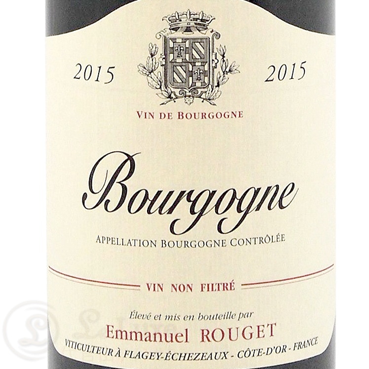 2015 ブルゴーニュ ルージュ エマニュエル ルジェ 赤ワイン 辛口 750ml