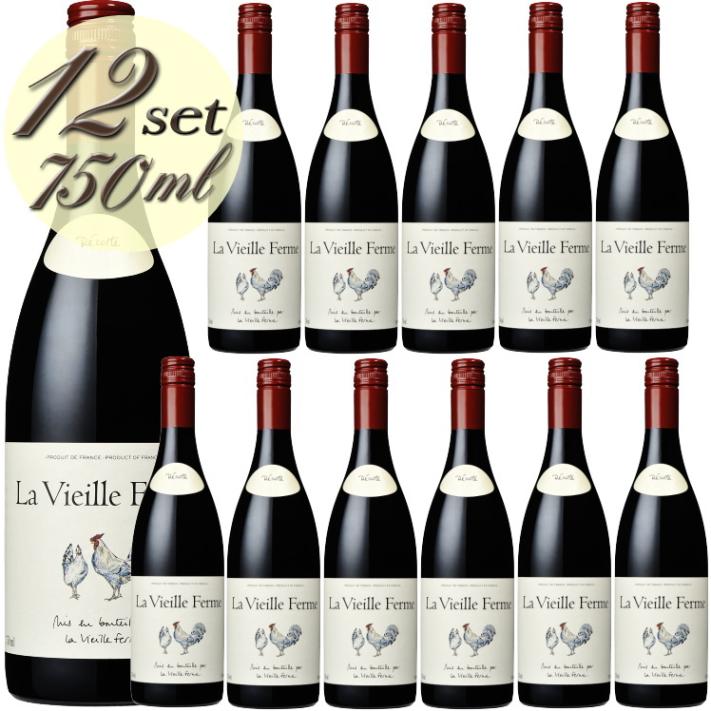 1ケース 12本入特価  2024 ラ ヴィエイユ フェルム ルージュ ファミーユ ペラン 正規品 赤ワイン 辛口 750ml Famille Perrin  La Vieille Ferme Rouge