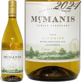 2024 �������˥� ������� ����󥯥���� ����ե���˥� �ޥå��ޥ˥� �ե��ߥ꡼ ������䡼�� ������ ��磻�� 750ml Mcmanis Family Vinyard Viognier River Junction California