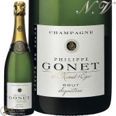 NV �����ͥ��㡼 �֥�� �� �֥�� �֥��å� �ե���å� ���� ������ �����ѥ� �ɸ� �� 750ml Philippe Gonet Signature, Blanc de Blancs Brut
