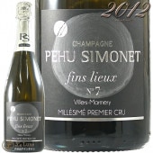 2012 �ե��� ��塼 �˥��� ���å� �֥�� �� �֥�� �����졼�� �ޥ��꡼ �ץ�ߥ� ����� �ڥ� ����� ������ �����ѥ� �ɸ� �� 750ml Pehu Simonet Fins Lieux No.7 Blanc de Blancs Villers Marmery 1er Cru