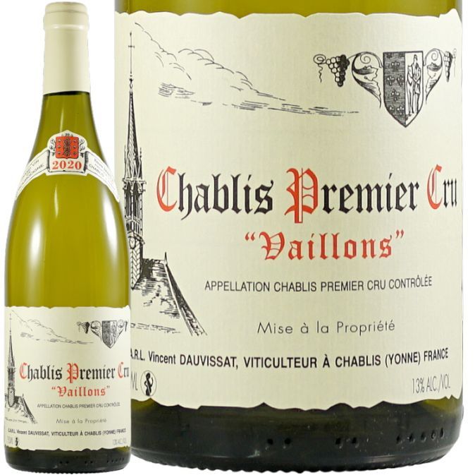 2023 ֥ ץߥ   󥵥 ɡ  磻 ɸ 750ml Vincent Dauvissat Chablis 1er Cru Vaillons