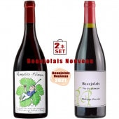 ��ͽ������梡 2�ܥ��å� 2021 �ѥ��� ���꡼���٥� + ��ԥ����롦����̥� �֥磻�� �ɸ� 750ml  Beaujolais Nouveau Philippe Pacalet Marcel Lapierre Jean Claude Chanudet