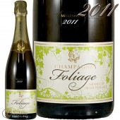 2011 �ե��ꥢ������ ����� ����� �֥�� �� �֥�� �֥��å� �� �����ѡ��˥� �ǥ� ����ȡ� �������� �ӥ��ǥ��ʥ� ������ 750ml ˢ �� Les Champagnes Du Chateau D'avize Foliage Grand Cru Blanc de Blancs Brut