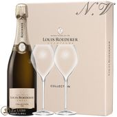 ���쥯����� 245 �ǥ奪 �륤 ���ǥ졼�� �������� ���饹2�ӥ��å� ���ե� �ܥå��� ������ �� �����ѥ� 750ml Champagne Louis Roederer Collection 245 Duo 2 Glass Set Gift Box