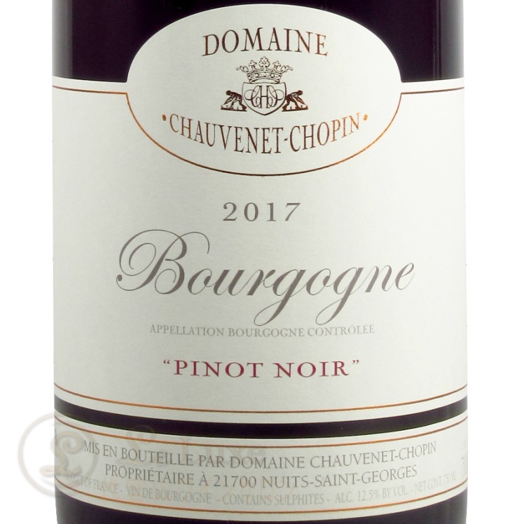 2017 ブルゴーニュ ピノ ノワール ルージュ ショーヴネ ショパン 正規