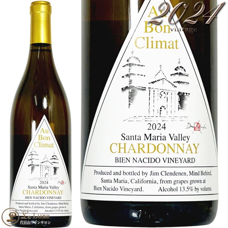 2024 �����ɥ� �ߥå���� ��٥� ���� �ܥ� ����� ������ ��磻�� 750ml Au Bon Climat Mission Label Chardonnay