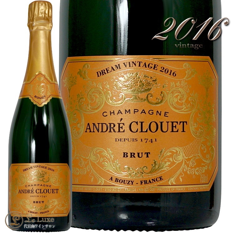 2016 �ɥ꡼�� ������ơ��� ����ɥ� ���륨 �����ѥ� �� �ɸ� 750ml Andre Clouet Dream Vintage