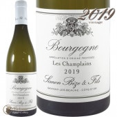 2019 �֥르���˥� �֥�� �� �����ץ�� ����� �ӡ��� ������ ��磻�� �ɸ� 750ml Simon Bize Bourgogne Blanc Les Champlains