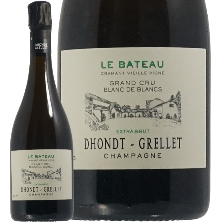 2017 �� �Хȡ� ����ޥ� �֥�� �� �֥�󥨥����ȥ� �֥��å� �ɥ�� ����� ������ �����ѥ� �ɸ� 750ml Dhondt Grellet Le Bateau Cramant Blanc de Blancs Extra Brut