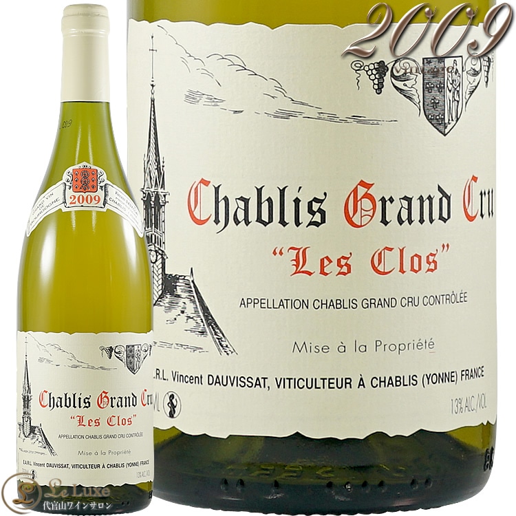 2009 ����֥� ����� ����� �� ���� �����󥵥� �ɡ������� ��磻�� �ɸ� 750ml Vincent Dauvissat Chablis les Clos Gran Cru